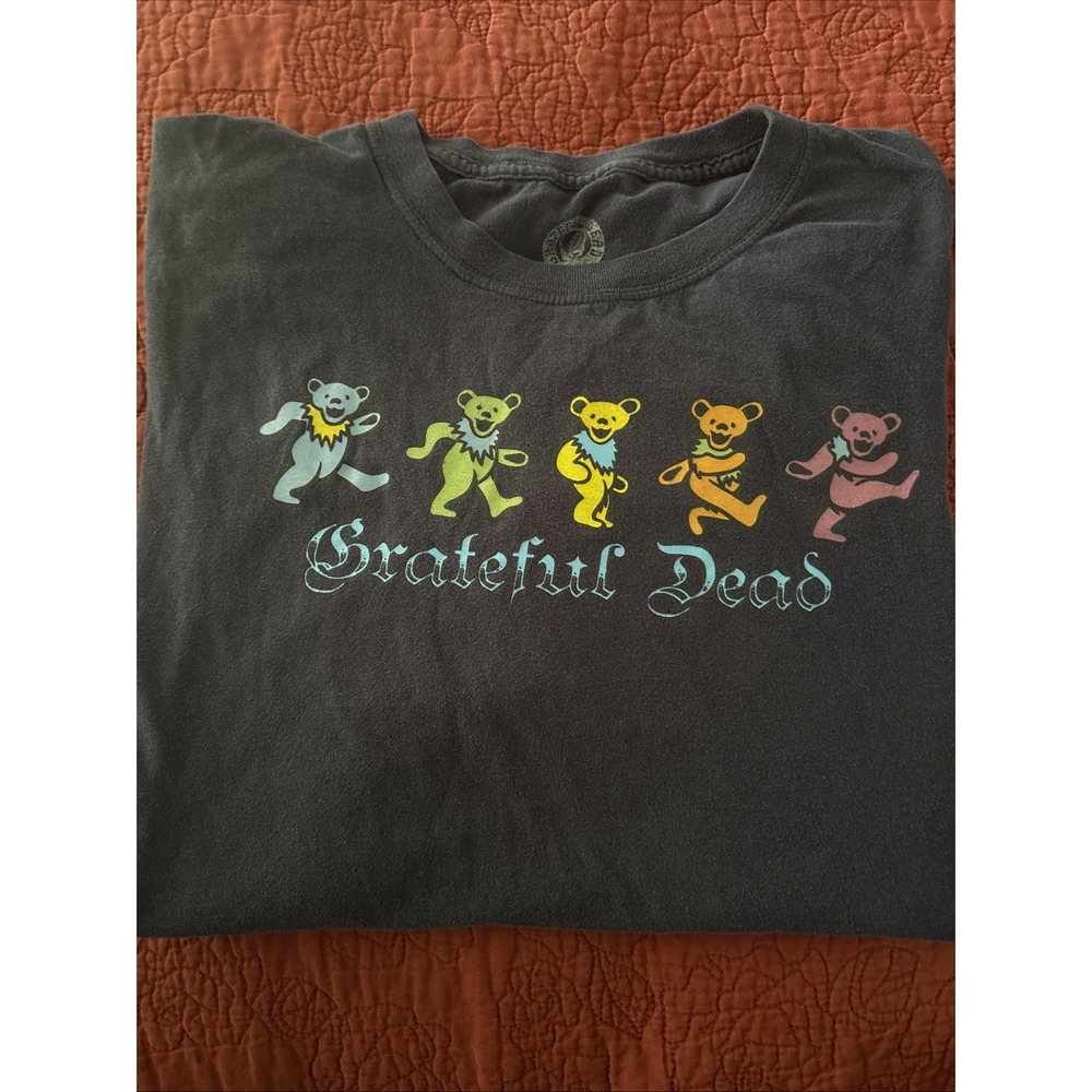 Navy GRATEFUL DEAD Dancing Bears Logo T Shirt 2X Ripple Junction N20